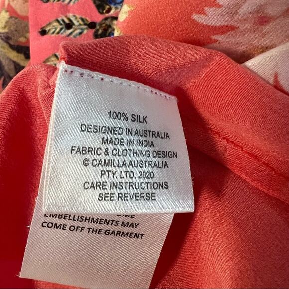 Camilla Silk Kimono Paisley in patches OS - Picture 10 of 10